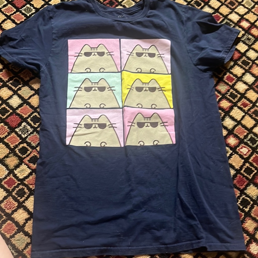 Pusheen the Cat Navy T Shirt